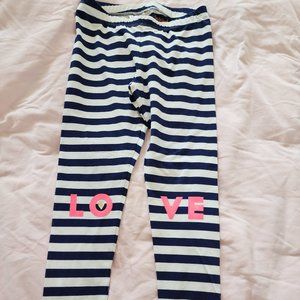 Cat & Jack Girls Striped Leggings Size L
